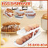 2 Tier Rolling Egg Dispenser Auto Gravity Egg Holder for Fridge Storage Rack