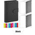 A6 Pu Leather Binder Pockets Cash Envelope Planner Notebooks - Purple