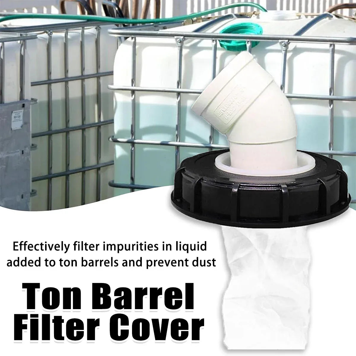 Plastic Drum Cover Filter Lid Cap Ton Barrel Cover Universal Threaded Seal Top