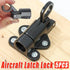 5PCS Aluminum Alloy Spring Bolt Self-Closing Sliding Door Window Lock Buckle Set