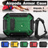 For Apple AirPods 3/Pro Case Armor Earphone Heavy Duty Shockproof Cover - Black&Red For Airpods 3