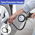 Tyre Pressure Gauge Air Tire Inflator Car Motorcycle Pump Hose Compressor Tool