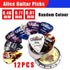 New 12Pcs Celluloid Acoustic Alice Guitar Picks Pick Set Bulk + Case Box Tin Au