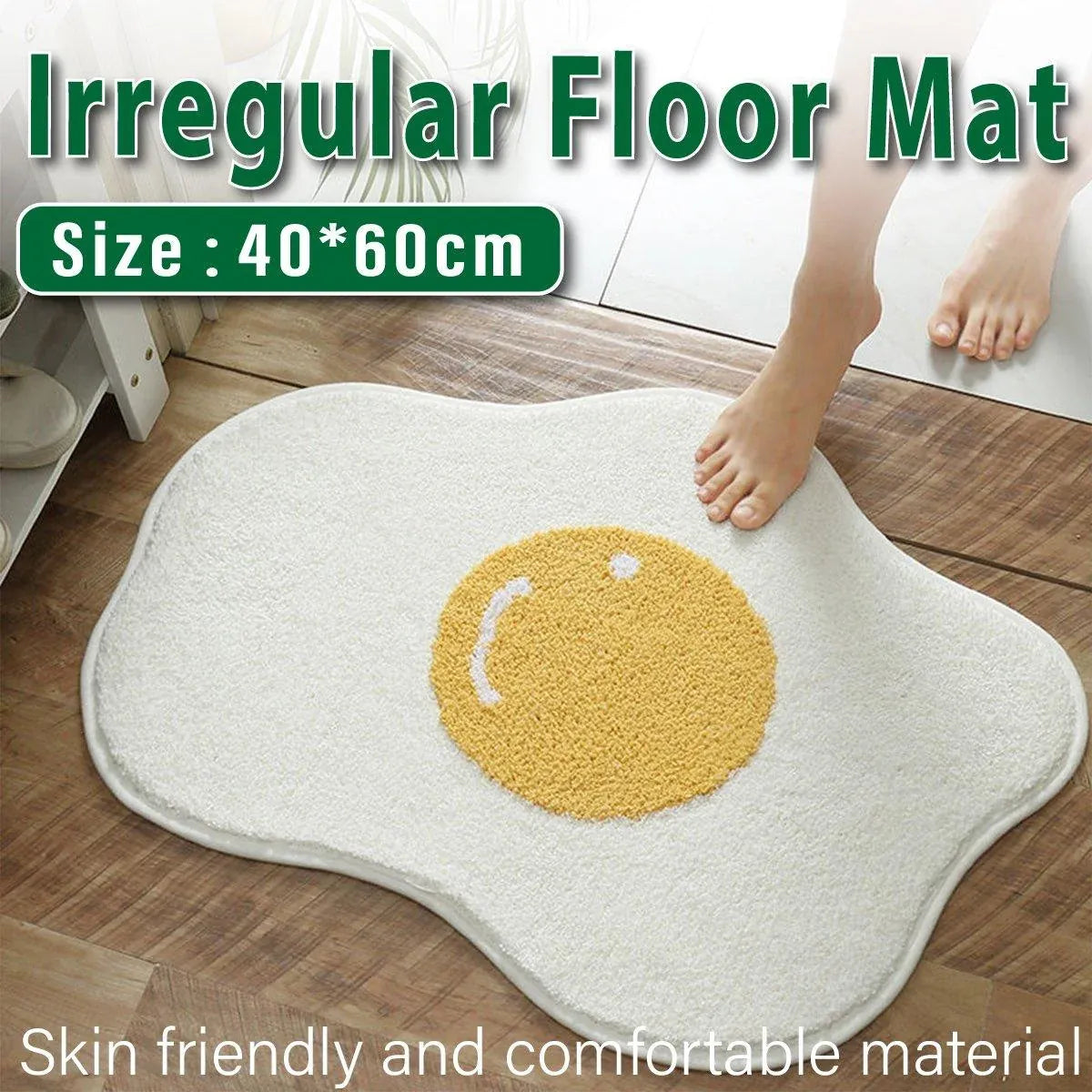 Simple Irregular Living Room Rug Bedroom Bedside Floor Mat Soft Modern Carpet