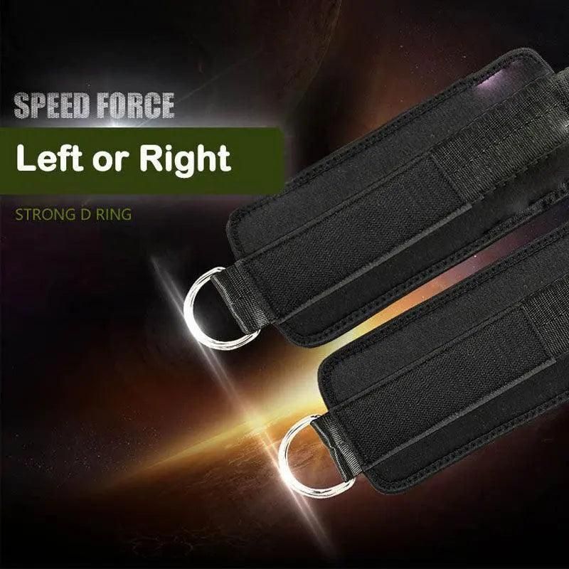 Aolikes Weight Lifting Ankle D-Ring Strap Cable Kickbacks Attachment Gym Leg - Left+Right