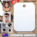 Fogless Polycarbonate Shower Mirror 172Ãƒâ€”132mm Anti-Fog Shaving Mirror
