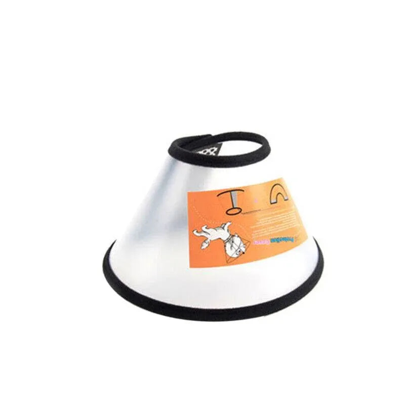 Pet Cat Dog Protective Cone Collar Elizabethan E Collar Wound Healing Recovery - 2 Plus