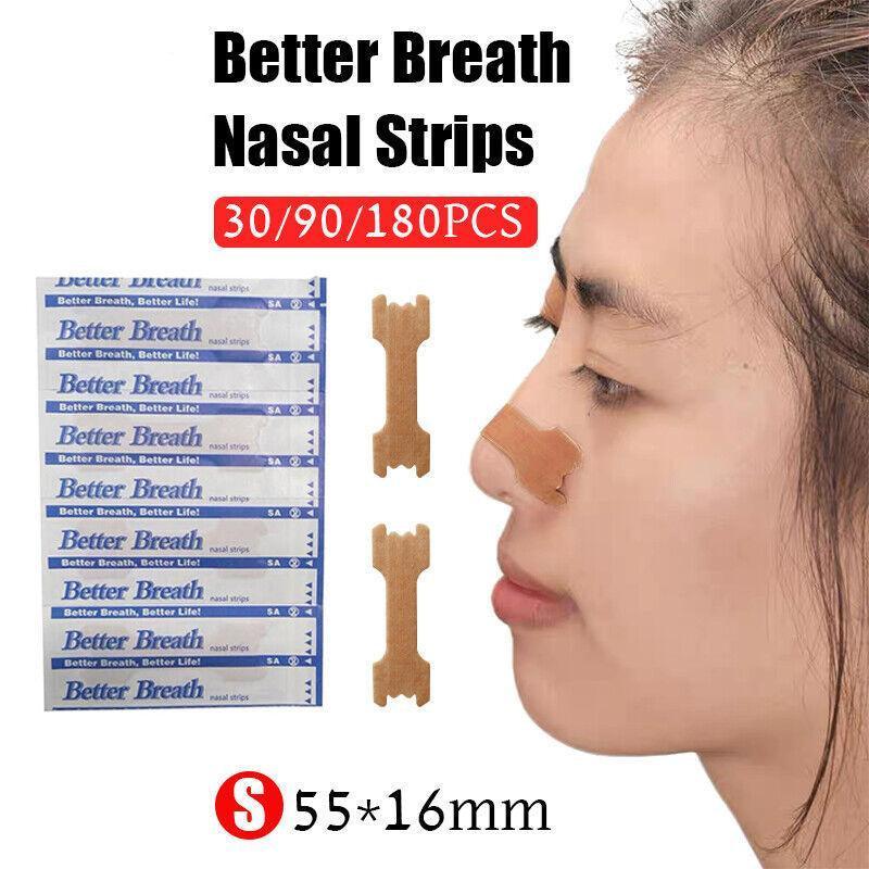 Nasal Strips Stop Snoring Breathe Better Easy Right Anti Snore Nose Strip Medium - 90PCS