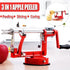3 in 1 Manual Apple Peeler Corer Slicer Red Fruit Cutter for Kitchen Use