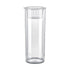 Hydroponic Plant Vase Cylindrical Straight Design Fish Tank for Home Decor - 30cmx10cm