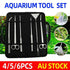 Stainless Steel Aquarium Tool Set Tweezers Scissors Spatula Kit 4 5 6PCS - 4PCS Tool + Bag