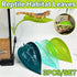 3pcs Reptile Habitat Leaf Decorations Simulated Aquatic Greenery for Comfort