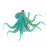 Glowing Aquarium Ornament Simulation Octopus Fish Squid Fish Tank Decoration - Blue