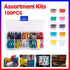 100PCS Standard Blade Auto Car Assorted Fuses Assortment Kits Sets 2A-35A With Box