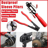 2PCS Auto Repair Tool Dust Jacket Tube Bundle Clamp Durable Car Hose Clamp