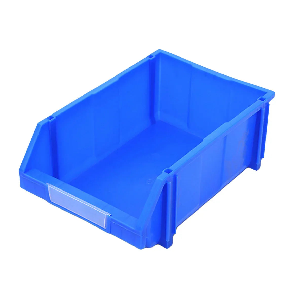 2 Pcs Thickened Slanted Plastic Storage Box for Screws Nuts Crafts Storage Use - Blue