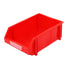 2 Pcs Thickened Slanted Plastic Storage Box for Screws Nuts Crafts Storage Use - Red