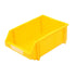 2 Pcs Thickened Slanted Plastic Storage Box for Screws Nuts Crafts Storage Use - Yellow