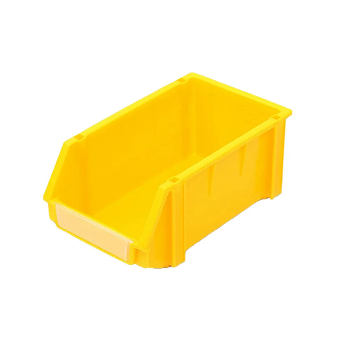 2PCS Thickened Slanted Plastic Storage Box for Screws Nuts Crafts Storage Use - Yellow