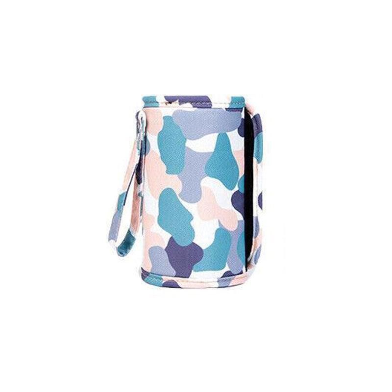 Portable USB Milk Warmer Bag Travel Bottle Heating Pouch for Feeding on the Go - Purple