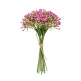 12PCS Artificial Foam Gypsophila Flower Bouquet for Wedding and Home Ornaments - Pink