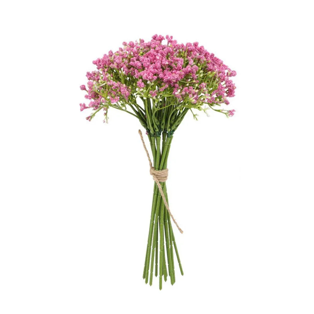 12PCS Artificial Foam Gypsophila Flower Bouquet for Wedding and Home Ornaments - Pink