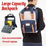 Large Capacity Backpack Laptop Travel School Bag Multi Pocket Splash Resistant