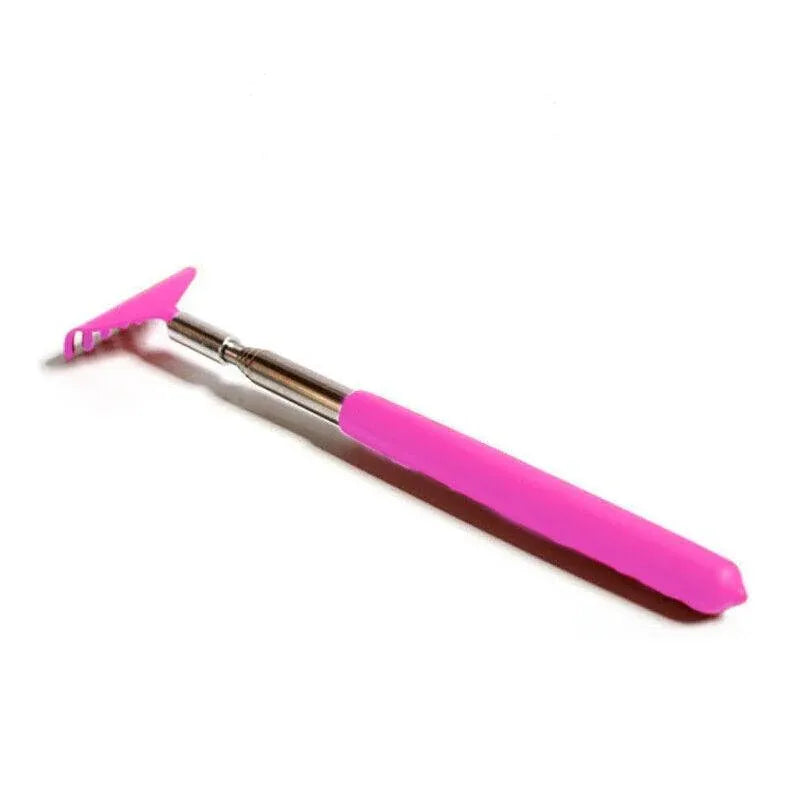 Back Scratcher Extendable Metal Claw Telescoping Backscratcher Massager Extend - Pink