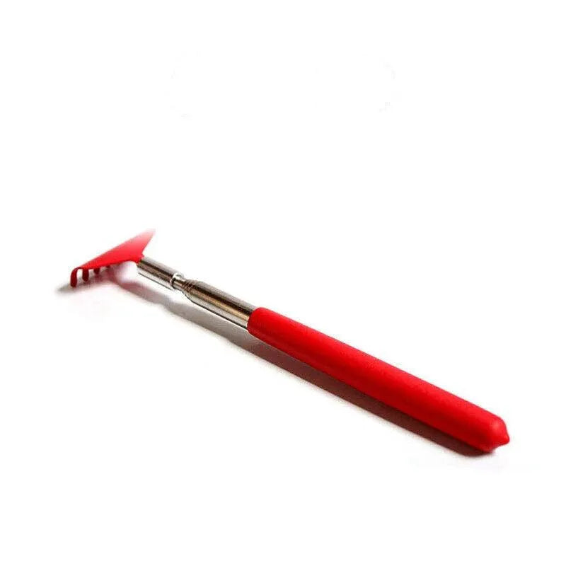 Back Scratcher Extendable Metal Claw Telescoping Backscratcher Massager Extend - Red