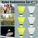 6PCS Nylon Badminton Shuttlecocks Durable High Speed for Training