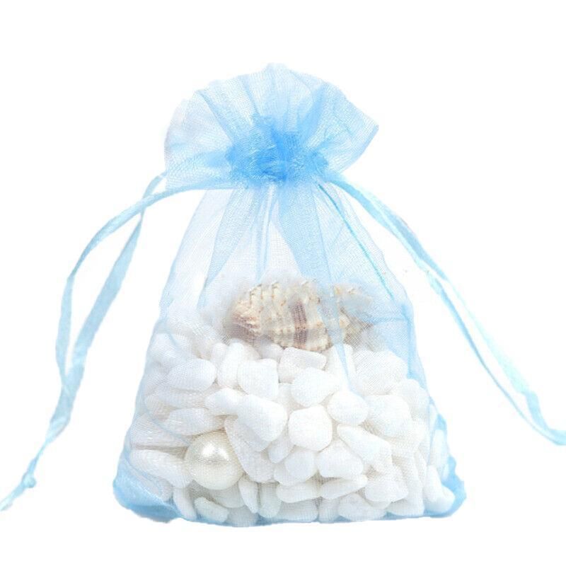 Organza Bag Sheer Bags Jewellery Wedding Candy Packaging Sheer Bags 13*18 cm - Light Blue