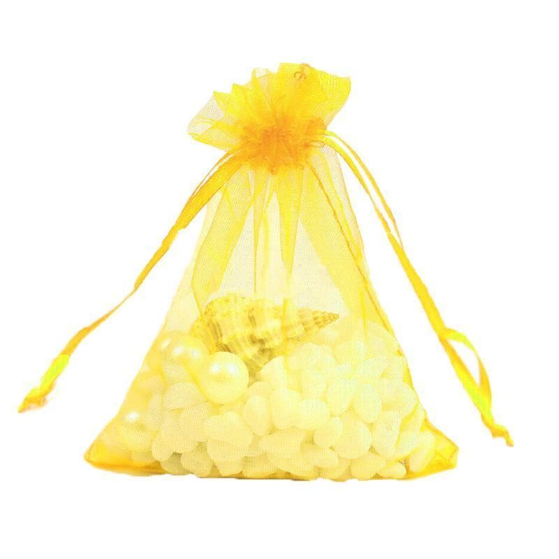 Organza Bag Sheer Bags Jewellery Wedding Candy Packaging Sheer Bags 13*18 cm - Gold