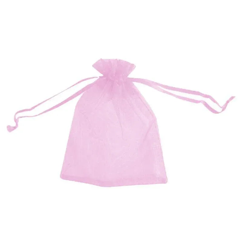 Organza Bag Sheer Bags Jewellery Wedding Candy Packaging Sheer Bags 13*18 cm - Pink