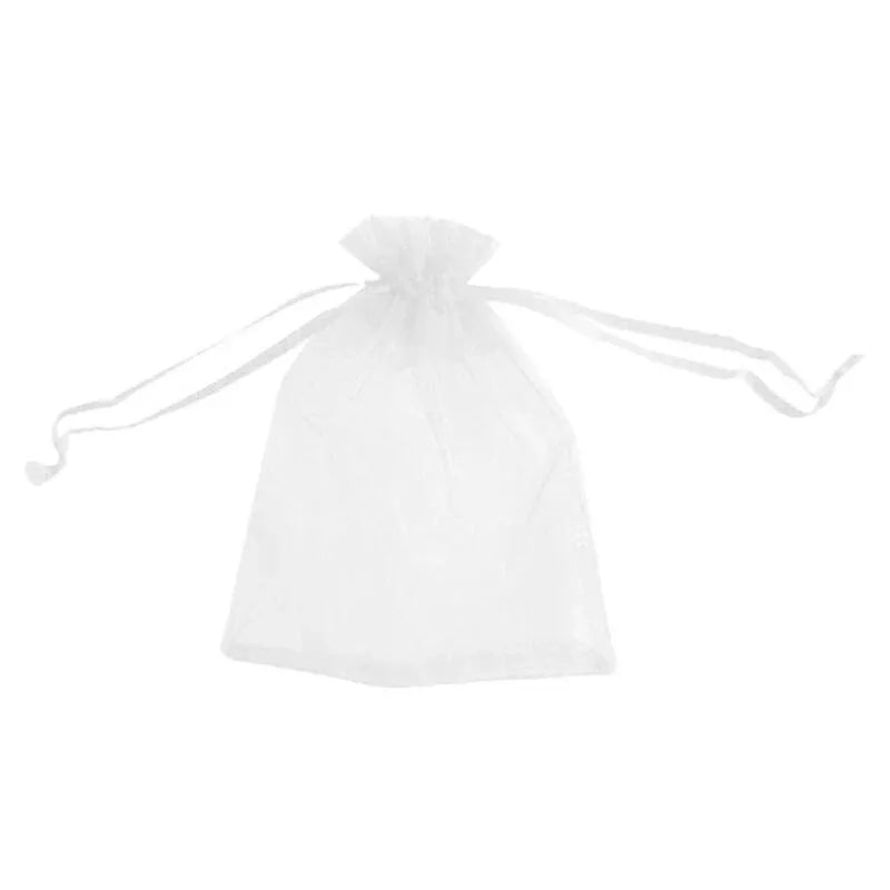 Organza Bag Sheer Bags Jewellery Wedding Candy Packaging Sheer Bags 13*18 cm - White
