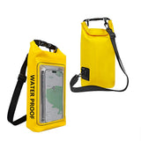 Outdoor Crossbody Bag Two-in-One Mobile Phone Waterproof Bag PVC Swimming - Yellow