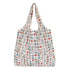 Reusable Foldable Light Waterproof Shopping Bags Carry bag Grocery Big - Beige Plant