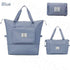 Large Capacity Travel Bag Foldable Luggage Tote Lightweight Storage Duffel Bag - Blue
