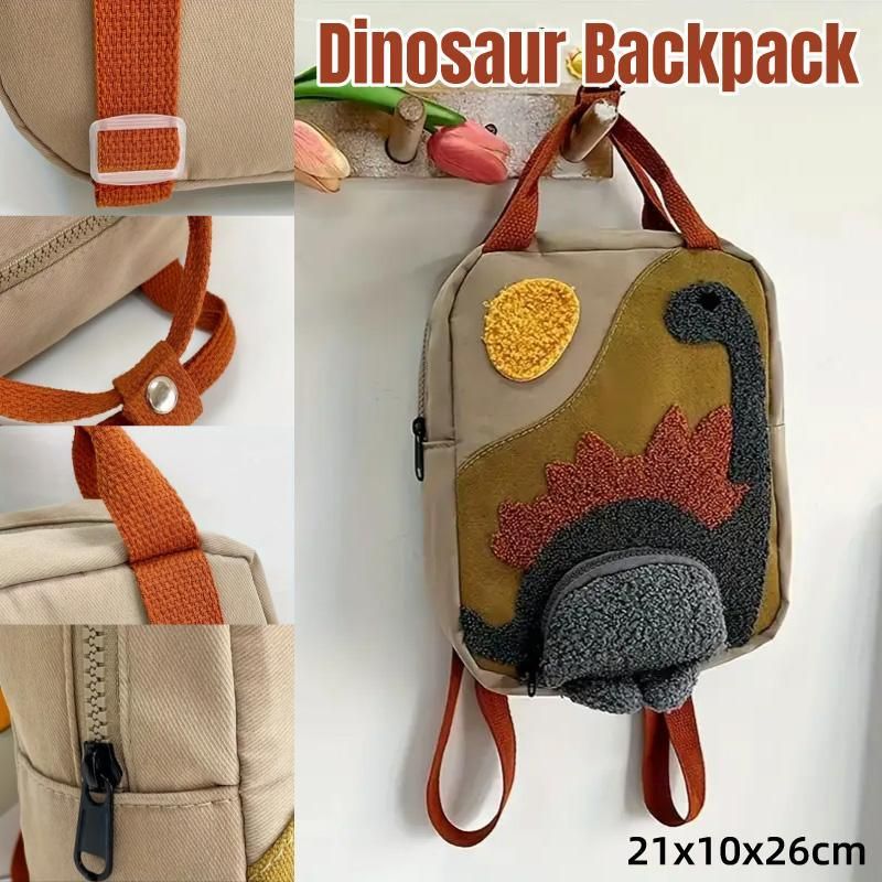 Mini Dinosaur Backpack 21x10x26cm for Early Learners and Daily Outings