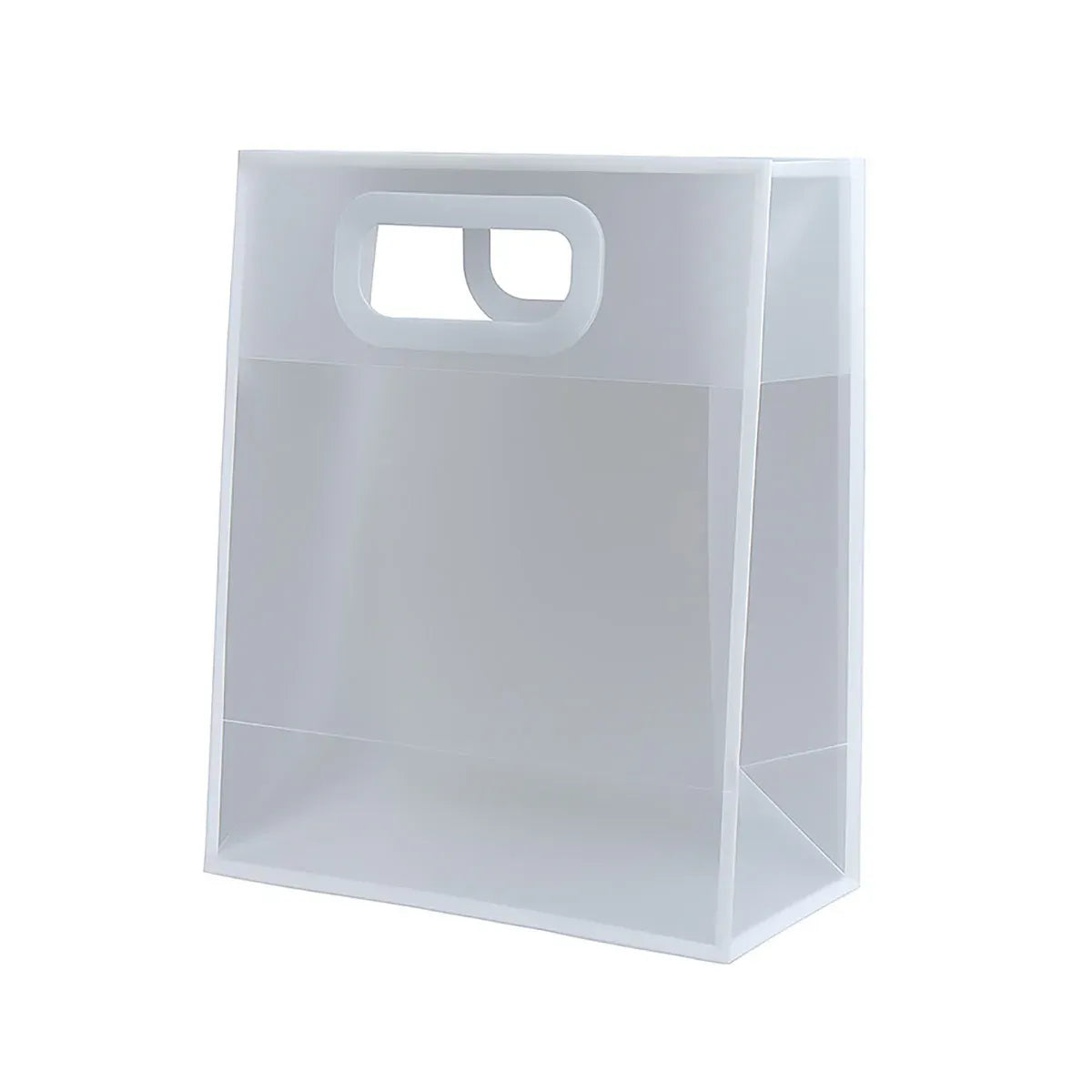 Reusable Frosted Plastic Gift Bags with Handle for Gifts Flowers 20 Pack - 21x11x27cm