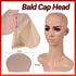 Bald Cap Head Costume Accessory for Halloween Party and Cosplay
