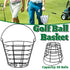 Heavy Duty Iron Golf Ball Basket 50 Ball Range Carrier with Handle Black