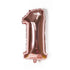 Rose Gold 32 Inch Foil Number Balloon 81cm Birthday Party Wedding Decoration - Rose Gold 1