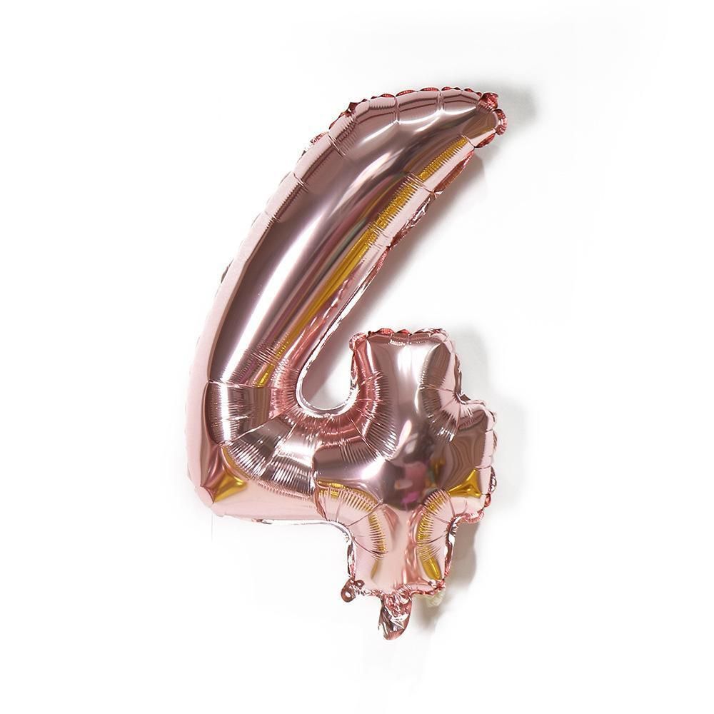 Rose Gold 32 Inch Foil Number Balloon 81cm Birthday Party Wedding Decoration - Rose Gold 4