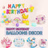 45-50 Pcs Happy Birthday 3D Unicorn Decoration Balloons Diy Decor Party Set - 05