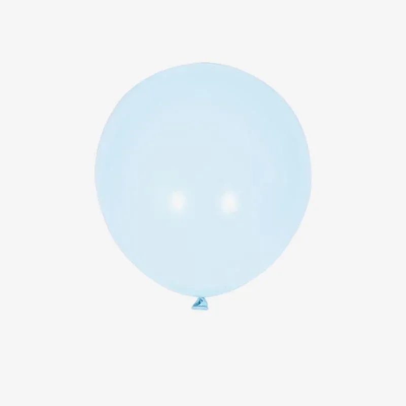 25cm Pastel Latex Balloons for Party Decoration Macaron Colour Helium Air Fill 10/100PCS - Blue 10PCS