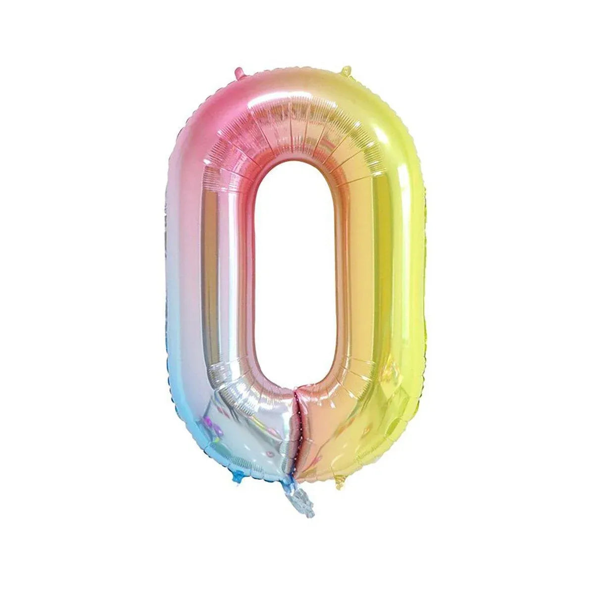 32 Inch Number Foil Balloons Party Decor Rainbow Gradient for Birthday or Events - Colour-0