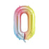 32 Inch Number Foil Balloons Party Decor Rainbow Gradient for Birthday or Events - Colour-0
