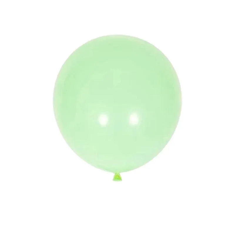 25cm Pastel Latex Balloons for Party Decoration Macaron Colour Helium Air Fill 10/100PCS - Green 100PCS