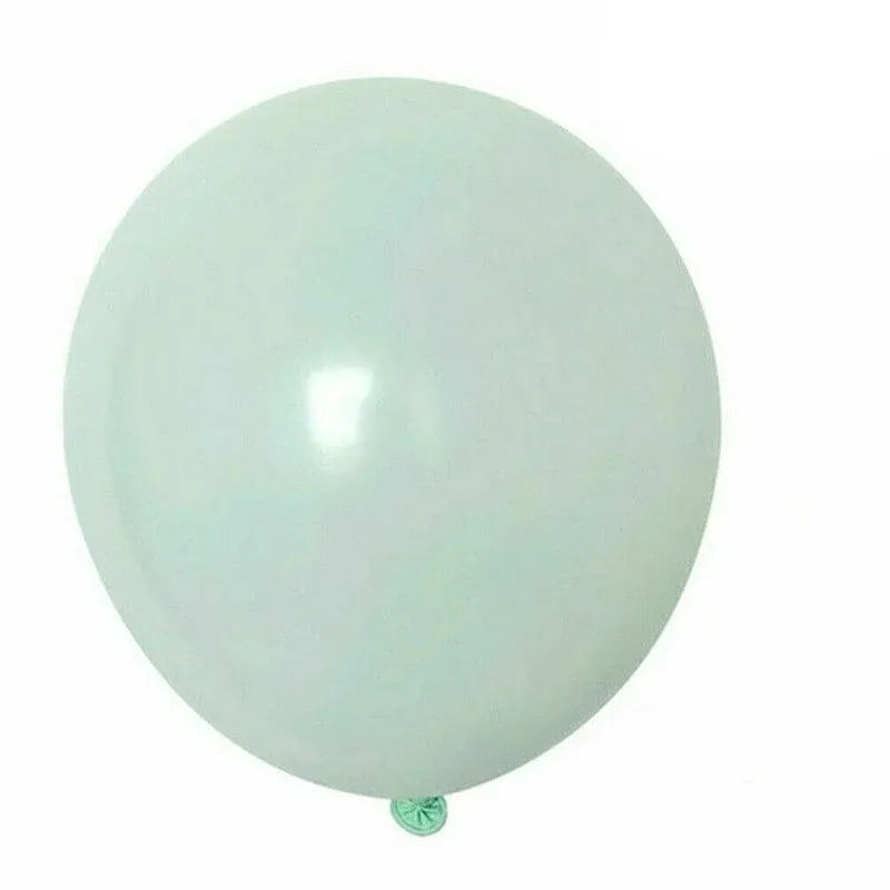 25cm Pastel Latex Balloons for Party Decoration Macaron Colour Helium Air Fill 10/100PCS - Turquoise Blue 100PCS