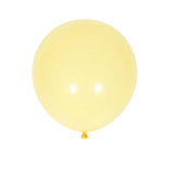 25cm Pastel Latex Balloons for Party Decoration Macaron Colour Helium Air Fill 10/100PCS - Yellow 10PCS